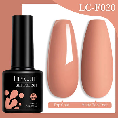 LILYCUTE 7ML Snelle-Extensions Nagelgel - Semi-permanente Acryl Kristalwit & Helder Nude Nagellak voor Prachtige UV Opbouw