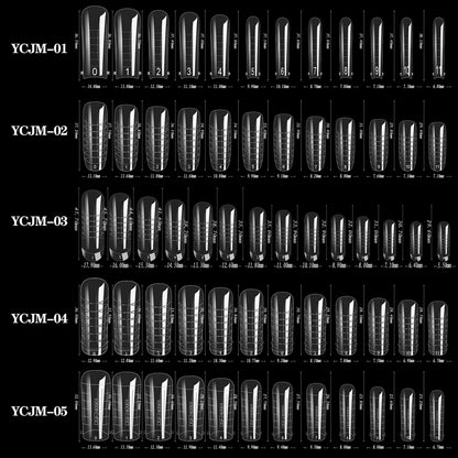 60 stuks Nagelverlengingsvormen voor Snelle UV Gel Polish Toepassing - Perfect voor Acrylnagels en Valse Nagelkunst met Dual System Manicure Accessoires!