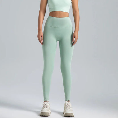 Stijlvolle Hoge Zwarte Leggings voor Vrouwen – T-Line Vrij, Heuplift, Buikcompressie, Perfect voor Yoga en Hardlopen!