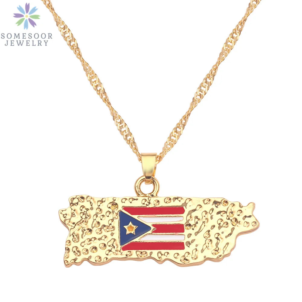 Stijlvolle SOMESOOR Afrikaanse nationale vlag ketting - Vier Nigeria, Ghana en Jamaica met hip-hop emaille hanger kettingjuwelen - Perfect cadeau voor vrouwen