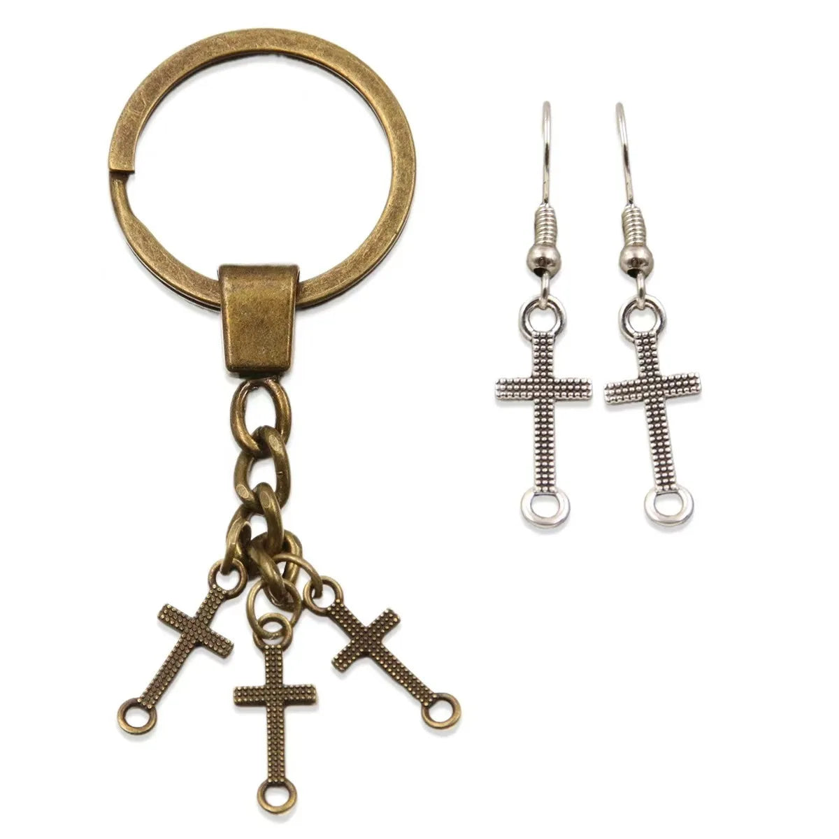 100pcs Handmade Flower Charms 8mm Antique Silver Bronze Spacer Beads Jewelry Making Supplies