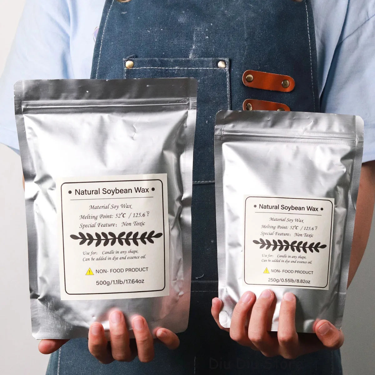 Natural Soy Wax Flakes for Candle Making | Soy Candle Wax for Containers & DIY Candles | 100g–1000g