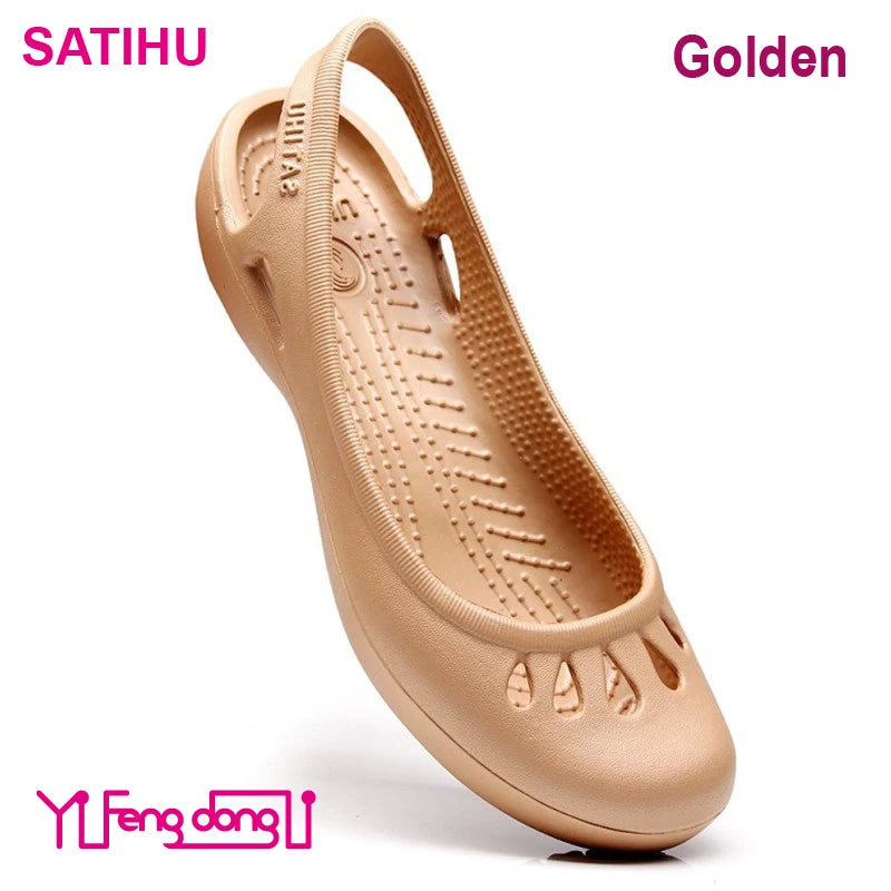 Dames Zomer Satihu Gecertificeerde Lichtgewicht Antislip Klompen Sandalen – Perfect voor Verpleegkundigen, Buitensporten en Stranddagen!