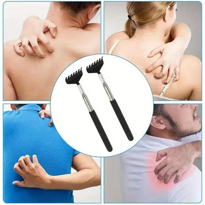 Veelzijdige telescopische roestvrijstalen rugkrabber - Perfect massage hulpmiddel en ideaal cadeau!