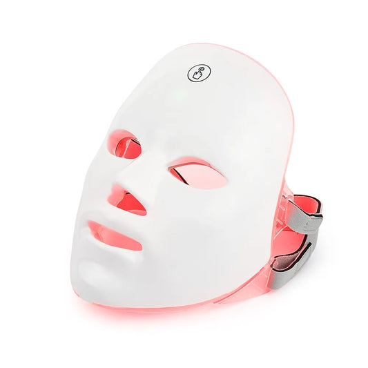 Revitaliseer je huid met de 7-kleurige oplaadbare LED-gezichtsmasker - Foton therapie voor thuis huidlifting, verheldering en verjonging!