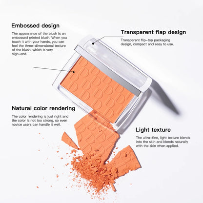 Levende Matte Blush Collectie: 6 Verbluffende Tintenn van Roze Geperst Poeder voor Perfecte Wangen
