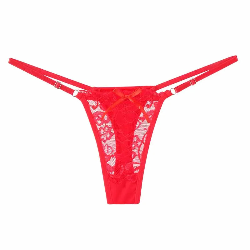 Sexy Lingerie Culotte van Verstelbare Kant voor Vrouwen, Lage Taille en Ademend