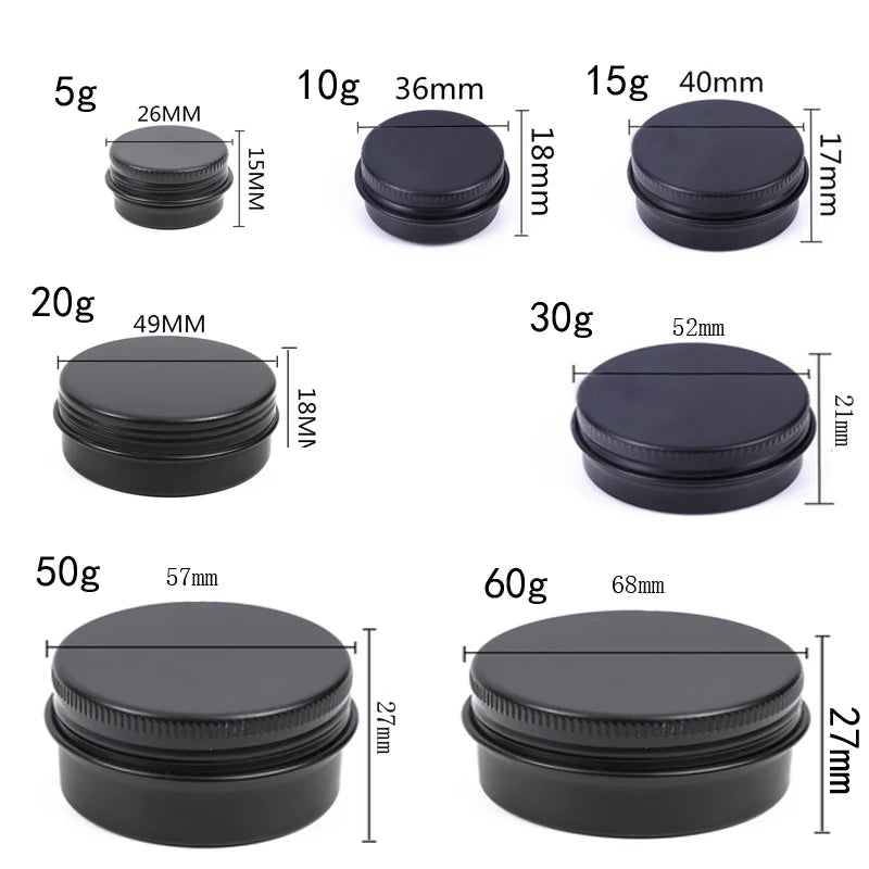 Metal Candle Tins with Lids Bulk | Empty Aluminum Candle Containers | Travel Tins for Candle Making Supplies