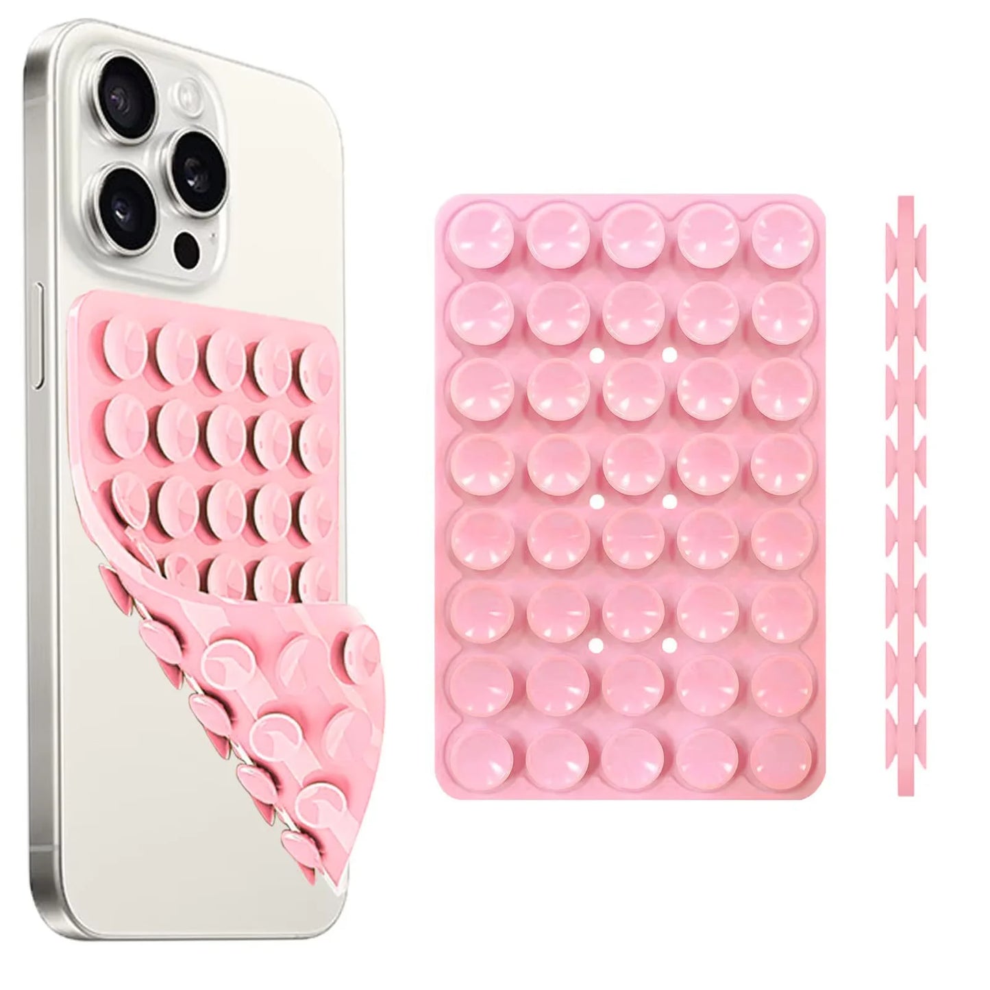 Revolutionaire Dubbelzijdige Siliconen Zuignap Telefoonhouder met Afneembare Stand – Perfect voor Handsfree Selfies en Video's op Elke Muur!