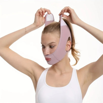 Revitaliserende V-Lijn Gezicht Slimmende Band voor Vrouwen - Anti-Rimpel Kin en Wang Lift Strap voor Ultieme Gezichtsmassage en Huidverzorging