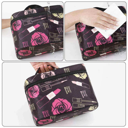 Chic & Praktische Transparante Waterdichte Make-up Reiszak - Ruimtelijke Cosmetica Organizer voor Vrouwen