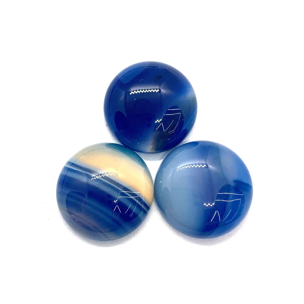 Round Natural Stone Cabochons 4-25mm Flat Back Gemstone Cabs 10pcs for Jewelry Making Rings Earrings Pendants