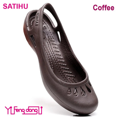 Dames Zomer Satihu Gecertificeerde Lichtgewicht Antislip Klompen Sandalen – Perfect voor Verpleegkundigen, Buitensporten en Stranddagen!