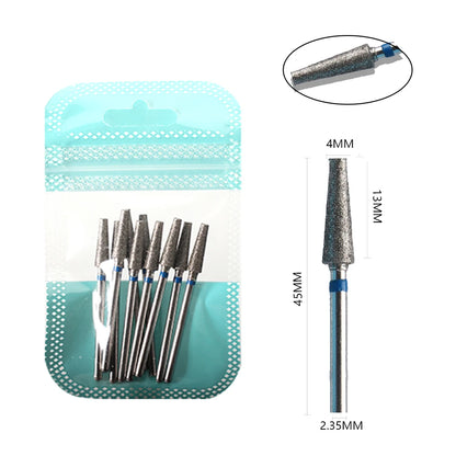 Ultimate 10-delige Diamanten Vijl Bit Set voor Perfecte Manicure & Pedicure met Elektrische Machine - Inclusief Borstel en Freesgereedschap