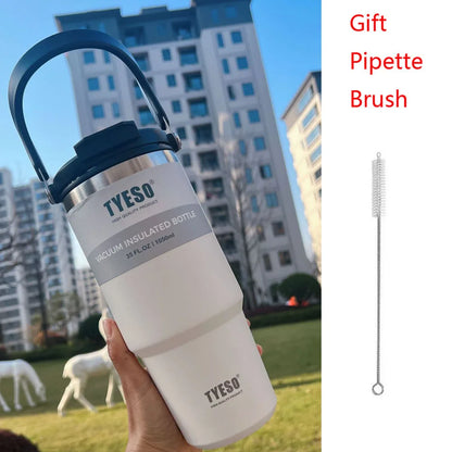 Tyeso Premium RVS Geïsoleerde Koffiemok - Dubbele Laag Thermische Reisbeker voor Warme & Koude Dranken