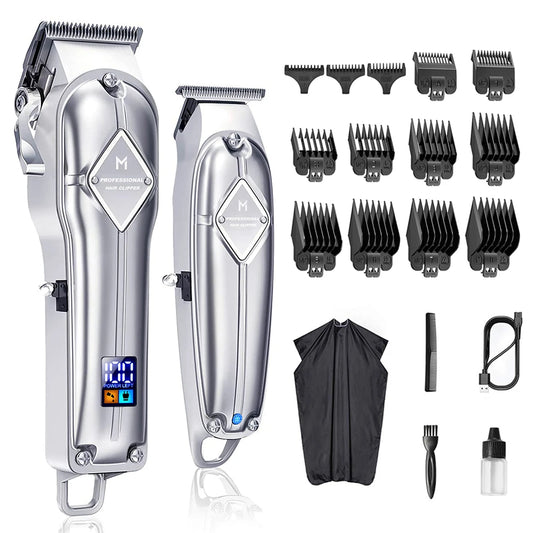 Professionele Limural Haarknippers voor Mannen - Compleet Haarsnit en Baardtrimset met Draadloze T-blade voor Nauwkeurige Verzorging
