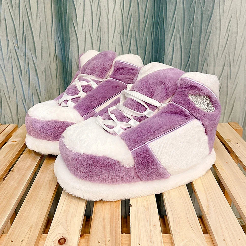 Schattige Cartoon Dier Plush Slippers - Gezellige Katoenen Winter Footwear voor Mannen en Vrouwen