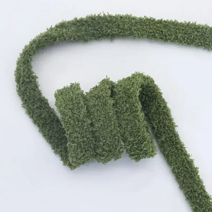 Trendy Coolstring 15mm Wide Flat Plush Towel Shoelaces Big Fat Fluffy Fuzzy Design Perfect for Women Casual Sneakers Lady Shoes