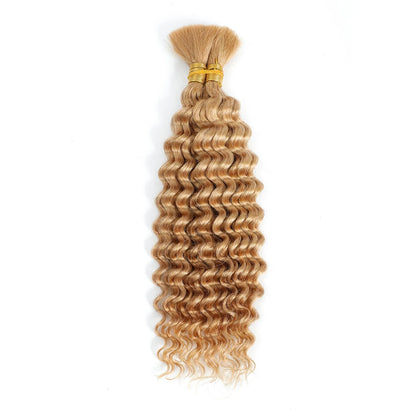 Luxueuze Diepe Golf Menselijk Vlecht Haar - 100g Bulk, Geen Weft voor Adembenemende Boho Vlechten