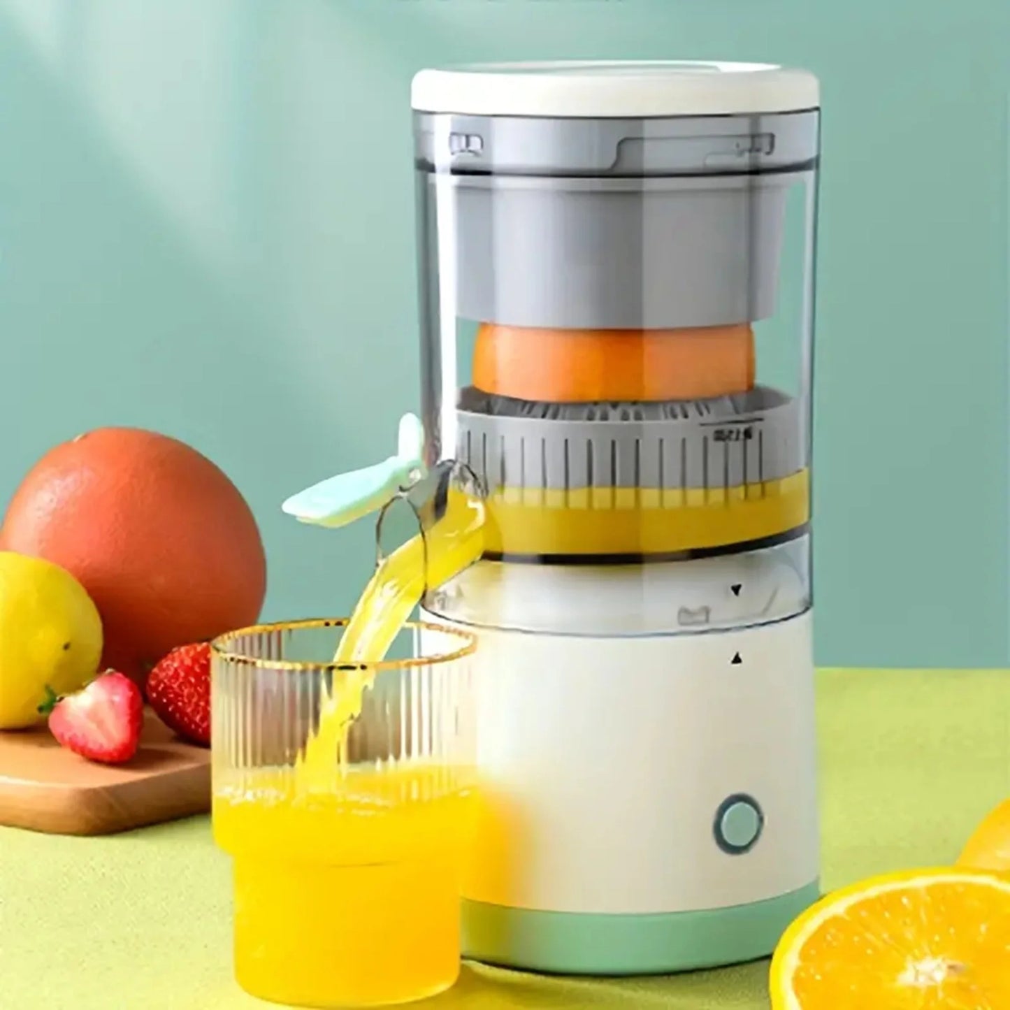 Draadloze Citrus Juicer – Snelle, Moeiteloze Sapextractie van Sinaasappels & Citroenen