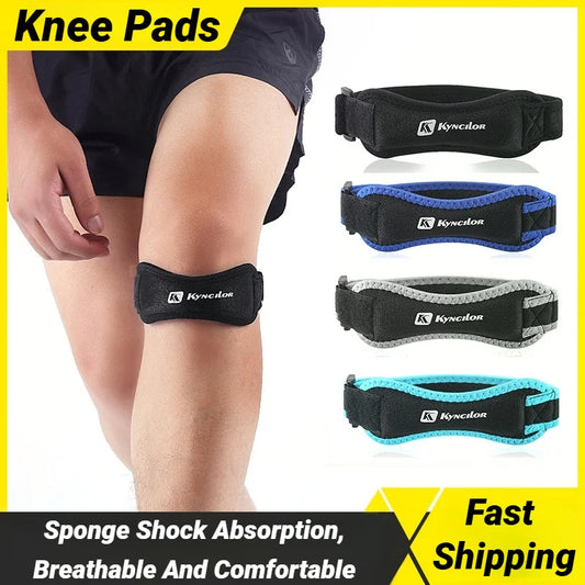 Verstelbare Knieschijf Steunband met Compressiepad - Ultiem Comfort voor Basketbalfans!