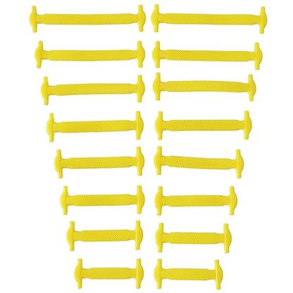 16-delige set van creatieve silicone veters zonder knopen – 12 levendige kleuren van elastische luie veters voor moeiteloze stijl!