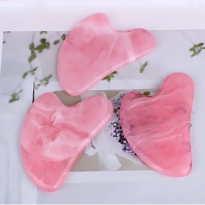 Herstel uw huid met onze natuurlijke kwarts Gua Sha gezichtsmasseertool - De ultieme facelift en slankende schraapplaat
