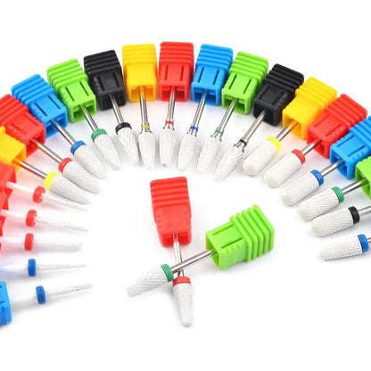 Premium Keramische Vijlbits - Elektrische Pedicure & Manicure Polijstgereedschap voor Moeiteloos Nagelart & Cuticle Verzorging
