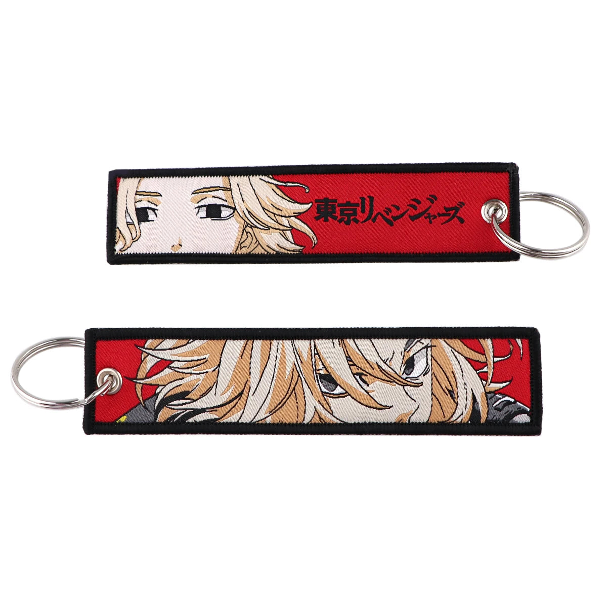 Stijlvolle Japanse Anime Geborduurde Sleutelhangers – Perfecte Sleuteltags voor Motorfietsen, Auto's en Rugzakken – Trendy Sleutelhanger Cadeaus voor Vrienden!