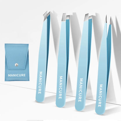 Roestvrijstalen pincet, gekleurd en elegant, ideaal voor het verwijderen van fijne haartjes - Onmisbaar make-up hulpmiddel!