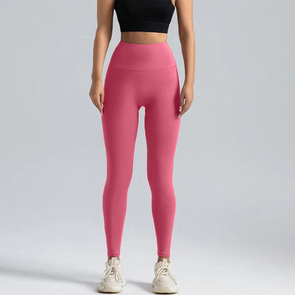 Stijlvolle Hoge Zwarte Leggings voor Vrouwen – T-Line Vrij, Heuplift, Buikcompressie, Perfect voor Yoga en Hardlopen!