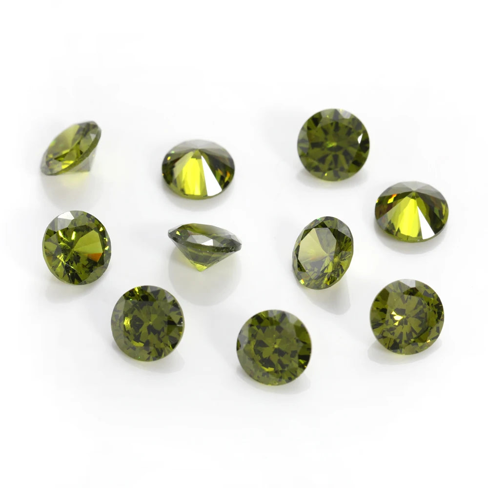 50 Pieces of 4-10mm Round Pointback Rhinestones Crystal Glue On Zirconia Stones for Jewelry Making Nail Art Garment Decoration