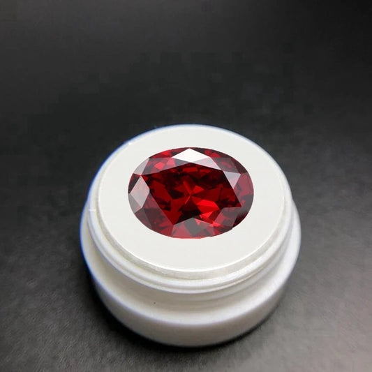 13x18mm Oval Red Garnet Loose Gemstone Brilliant Cut VVS Natural Unheated Stone for Ring Pendant Jewelry Making