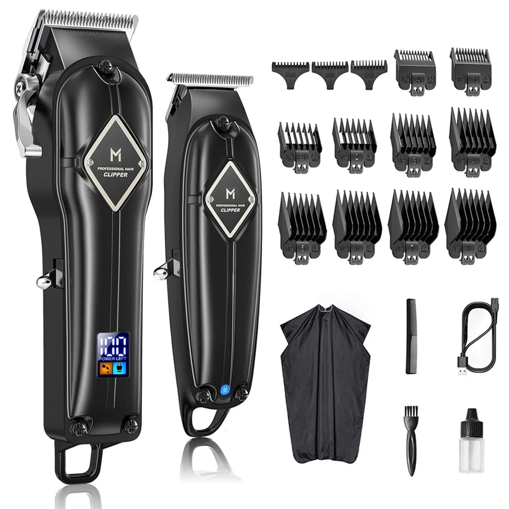 Professionele Limural Haarknippers voor Mannen - Compleet Haarsnit en Baardtrimset met Draadloze T-blade voor Nauwkeurige Verzorging