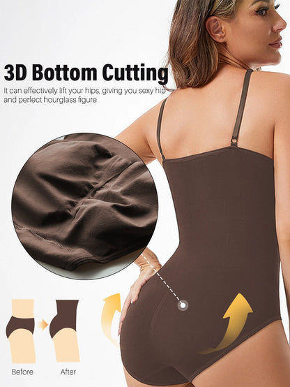Ultieme Dames Naadloze Shapewear: Sexy Slankend Romper met Billenlift voor een Perfecte Silhouette - Open Tussenstuk & Hoog Elastisch Ontwerp