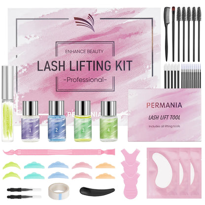 Verhoog je look met de PERMANIA Wenkbrauw Laminatie & Wimper Lift Kit - Alles-in-één Cruelty-Free Wenkbrauw Permanent Oplossing met Essentiële Gereedschappen & Accessoires!