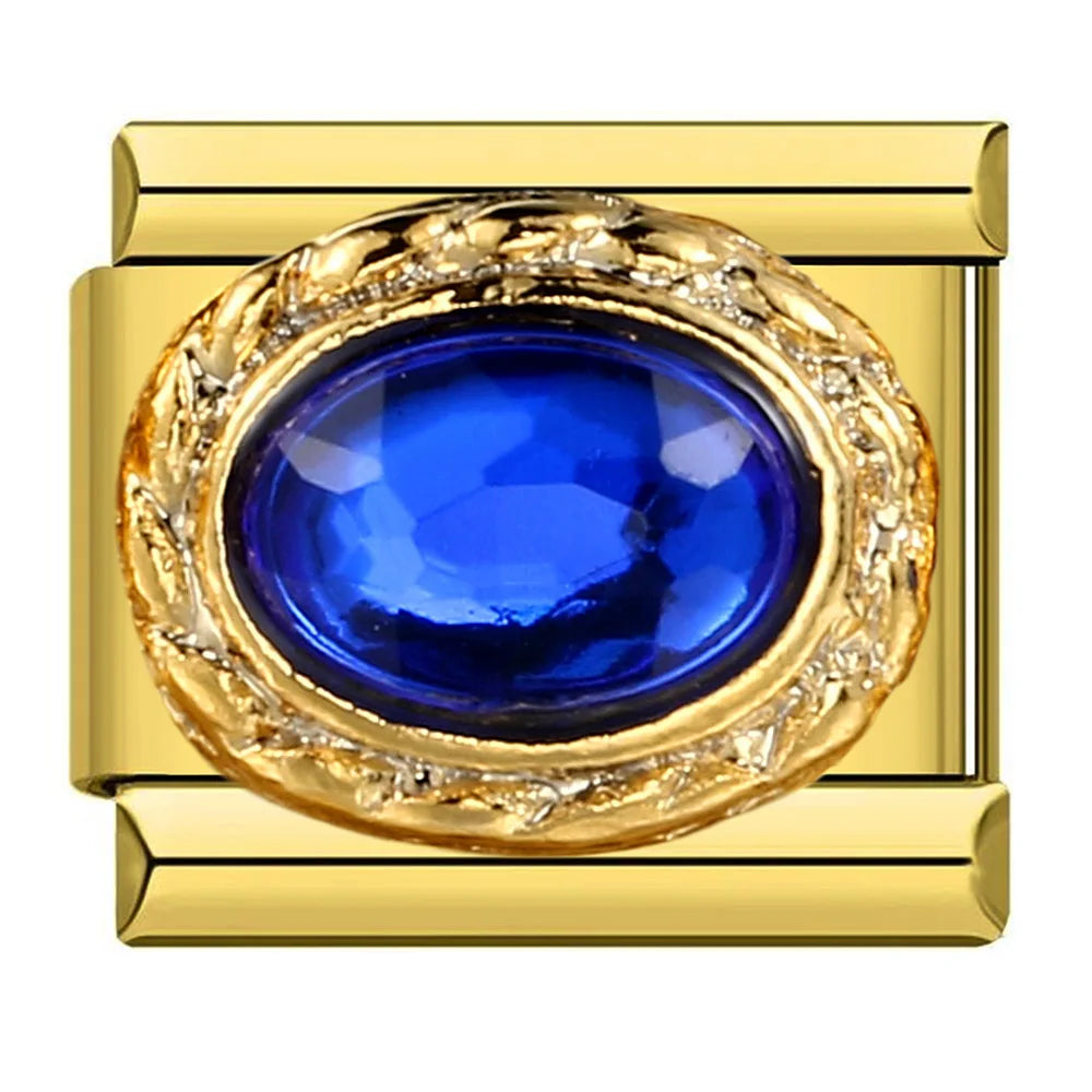 Italian Charm Evil Eye Link 9mm Stainless Steel Devil Eye Y2K Bracelet Jewelry Making Supply