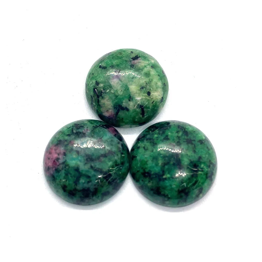 Round Natural Stone Cabochons 4-25mm Flat Back Gemstone Cabs 10pcs for Jewelry Making Rings Earrings Pendants