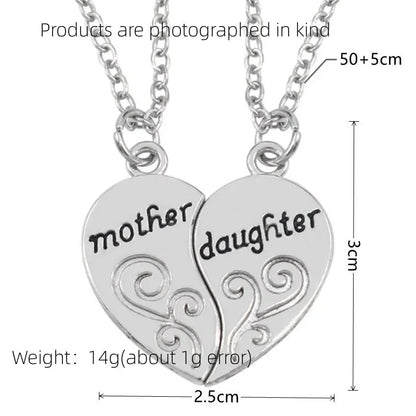 Charmante Antiek Zilver Sieraden Set voor Moeders en Dochters: Een Mooie Expressie van Liefde en Stijl