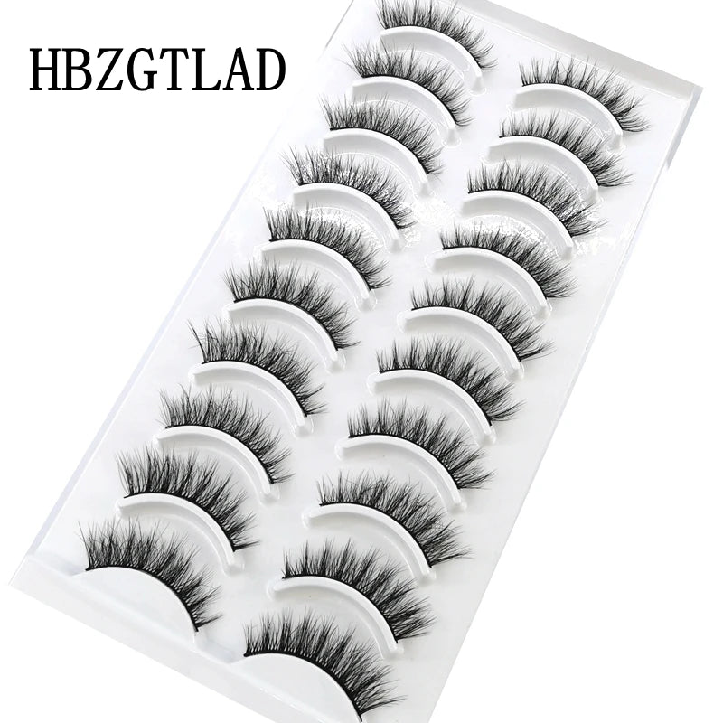 Verhoog je uitstraling met 10 paar luxe natuurlijke lange 3D nerts valse wimpers - Perfect voor make-up liefhebbers!