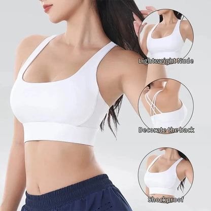 Stijlvolle Dames Fitness Yoga Bh's - Ademend Racerback Sport Bh voor Ultiem Comfort en Prestaties in de Gym