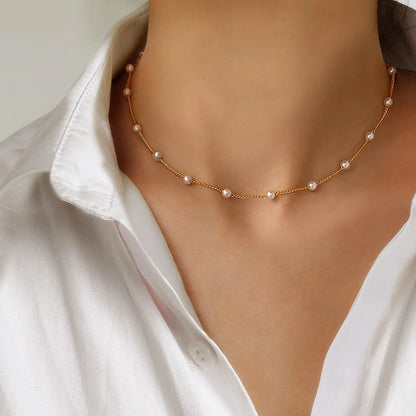 Elegante Dubbel Laags Parels Choker Ketting met Hart Bedel - Perfect Sieraden Geschenk voor Vrouwen