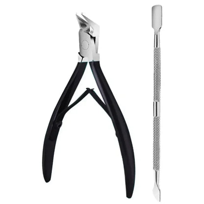 Premium Roestvrijstalen Nagelknipper en Cutille Nippers voor Perfecte Pedicure - Ingroeiende Teennagels Schaar voor Moeiteloze Dode Huidverwijdering