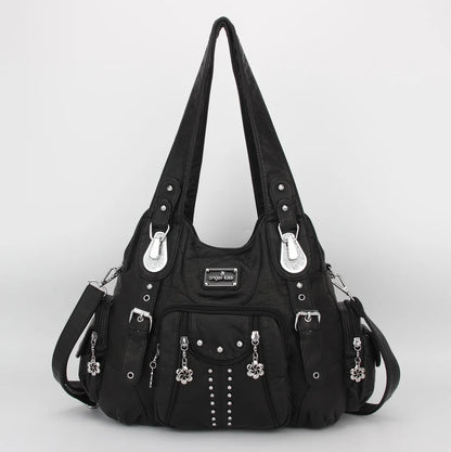 Chic Angelkiss Dames Handtas Collectie - Stijlvolle PU Leren Schoudertas & Ruimtelijke Schoudertas voor de Moderne Vrouw