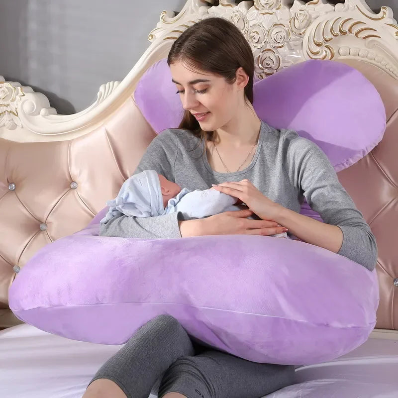 Luxueus 120x70 cm Zwangerschapskussen voor Ultiem Comfort - Ideaal voor Zwangere Vrouwen & Perfect voor Borstvoeding en Slaap!