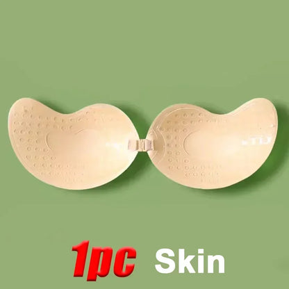 Ultimate Onzichtbare Strapless Hechtdolle Push-Up Beha voor Dames - Naadloze Siliconen Tepelcovers en Bralette Lingerie
