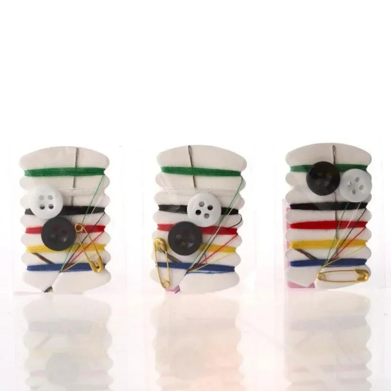 Mini kit de couture voyage aiguilles fils boutons épingles lot 20 à 100 pièces DIY