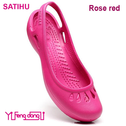 Dames Zomer Satihu Gecertificeerde Lichtgewicht Antislip Klompen Sandalen – Perfect voor Verpleegkundigen, Buitensporten en Stranddagen!