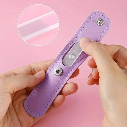 Chique Glas Vijl & Nano Polijst Duo – Perfect Manicure Tool voor Vormen, Polijsten en Glanzen van Natuurlijke of Acrylnagels!