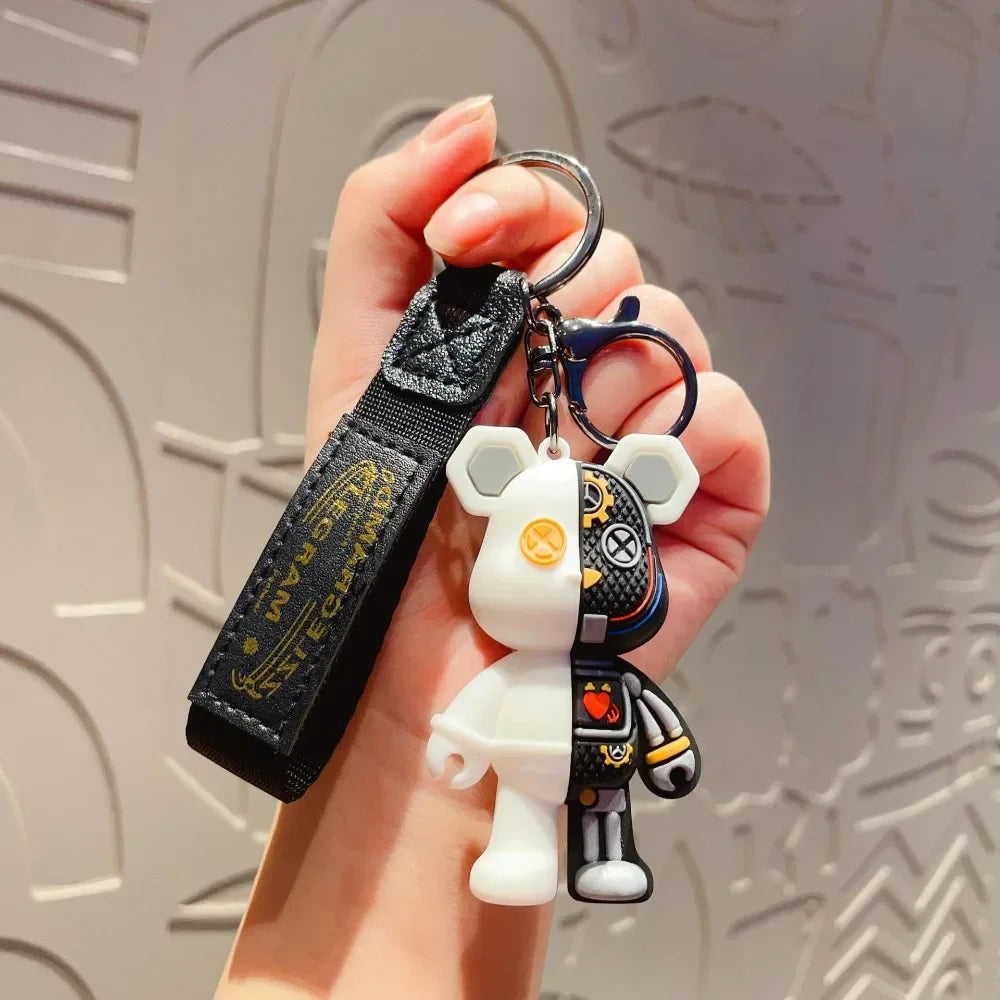 Schattige Cartoon Beer Sleutelhanger - Gepersonaliseerd Schattig Niche Pop Pendant voor Tassen en Accessoires - Perfect Decoratief Cadeau!
